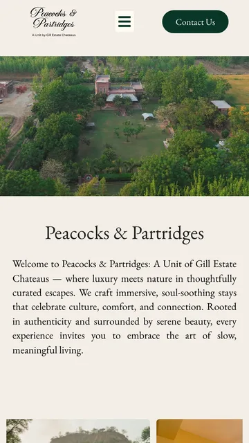 Peacocks & Partridges